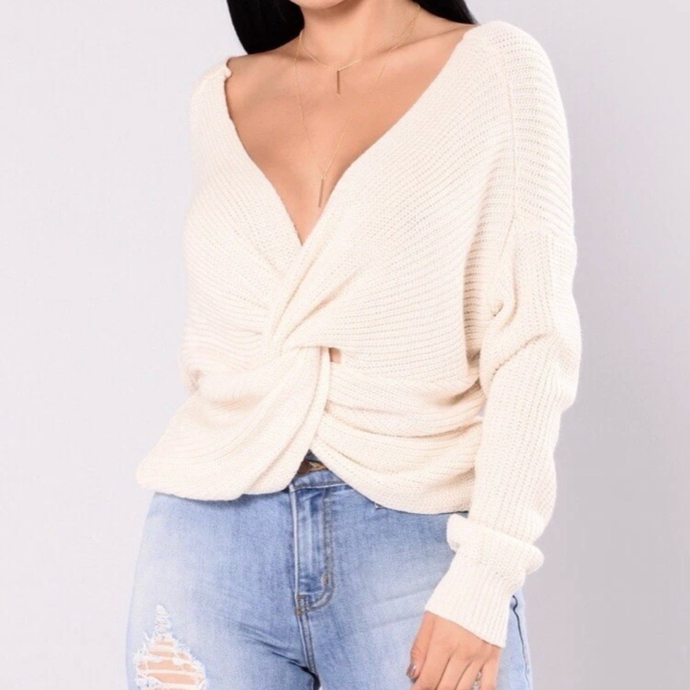 Cozy Cream Knit Sweater